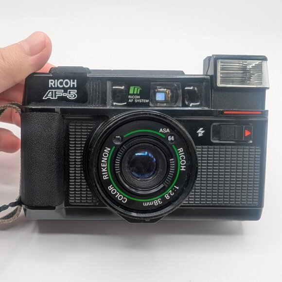 Vintage Ricoh AF-5 Point & Shoot 35mm Film Camera with Strap - Tested - Picture 16 of 16